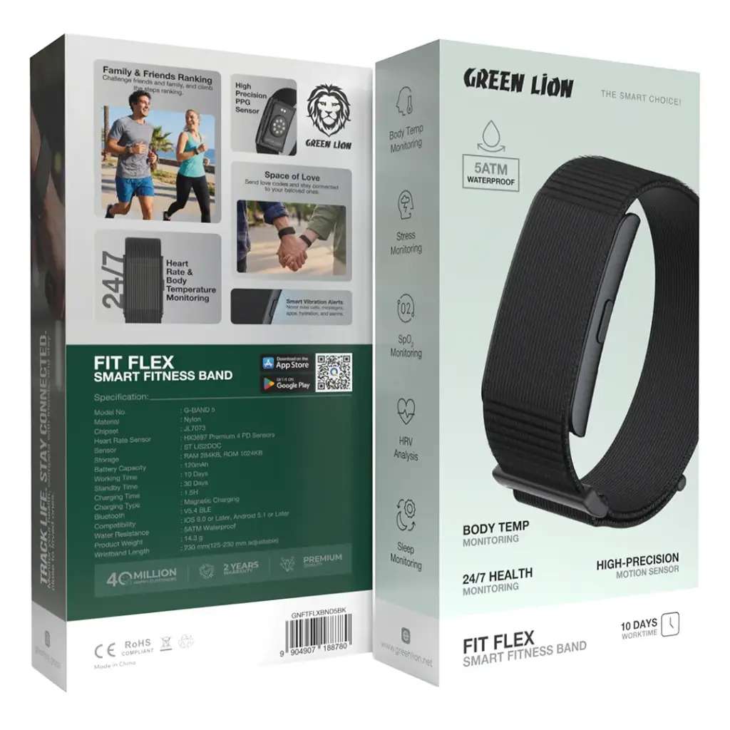 Green Lion Fit Flex Smart Fitness Band Price in Kenya | Linkphones Center